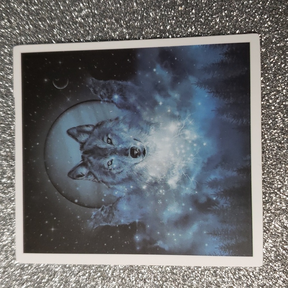 ART NATURE WOLF Stars waterproof Sticker